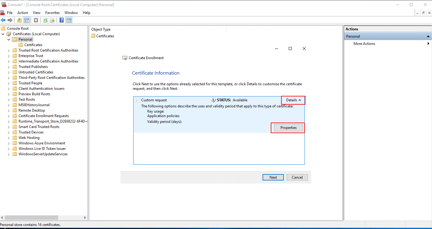 How to Generate a CSR for a Microsoft IIS 10 Web Server (ECC) - Trustzone