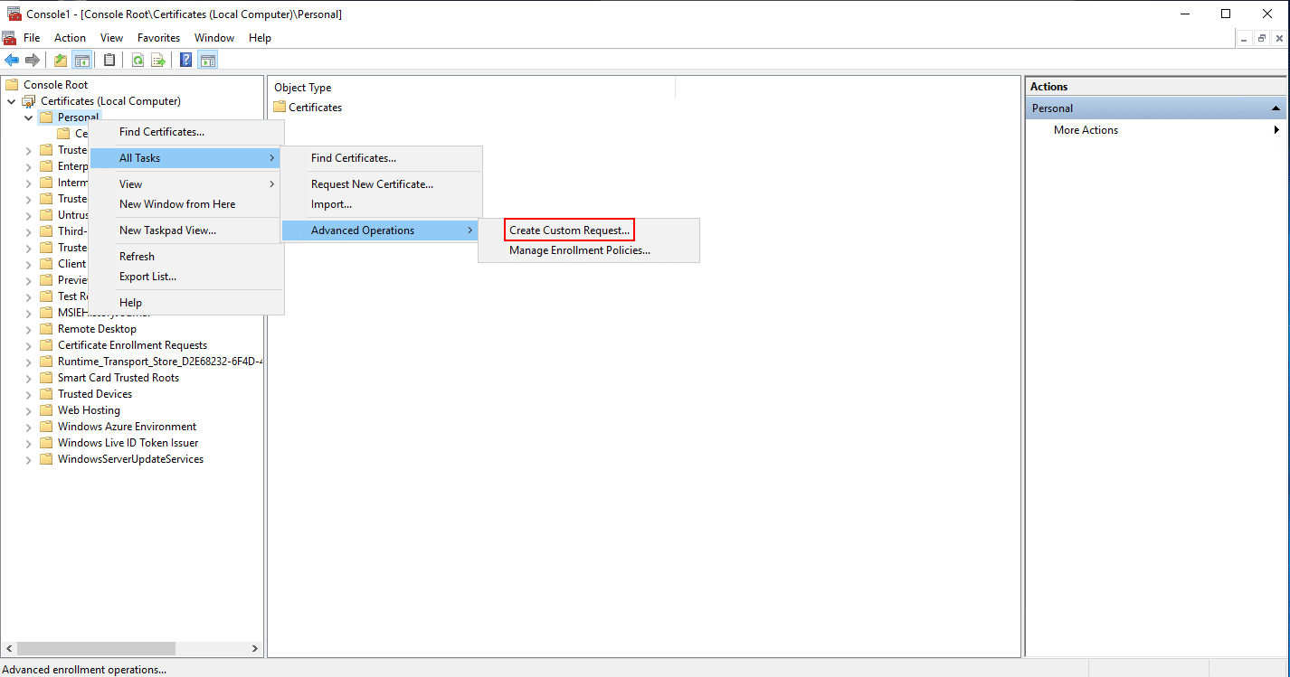 How to Generate a CSR for a Microsoft IIS 10 Web Server (ECC) - Trustzone